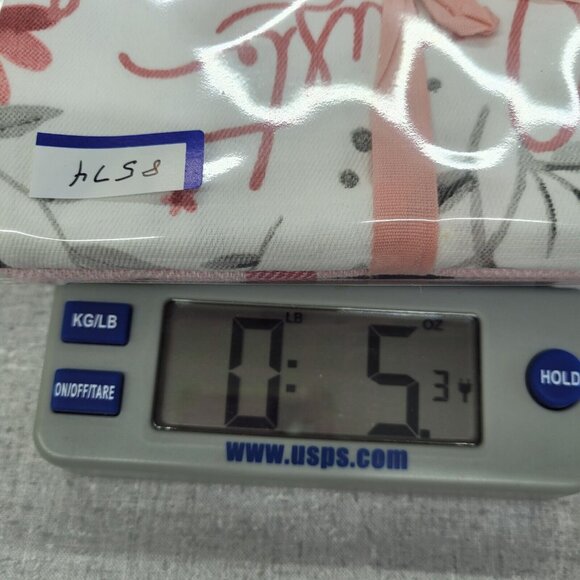 Atelier Kitchen Towels Blue Set Of 2 Solid w Stripe Floral Plant Graphic - Picture 7 of 7